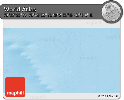 Political 3D Map of the Area around 73° 36' 29" N, 48° 31' 29" E