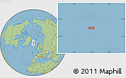 Savanna Style Location Map of the area around 73° 36' 29" N, 4° 10' 30" W