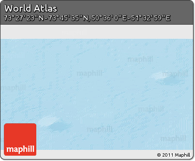 Physical 3D Map of the Area around 73° 36' 29" N, 51° 4' 30" E