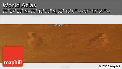 Physical Panoramic Map of the Area around 73° 36' 29" N, 51° 46' 29" W