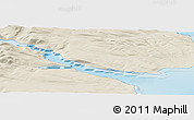 Shaded Relief Panoramic Map of the area around 73° 36' 29" N, 57° 1' 29" E