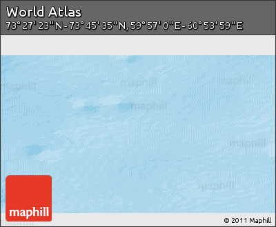 Physical 3D Map of the Area around 73° 36' 29" N, 60° 25' 29" E