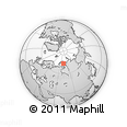 Outline Map of the Area around 73° 36' 29" N, 72° 19' 29" E, rectangular outline