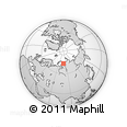 Outline Map of the Area around 73° 36' 29" N, 79° 7' 30" E, rectangular outline