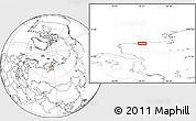 Blank Location Map of the area around 73° 36' 29" N, 83° 22' 30" E