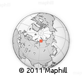 Outline Map of the Area around 73° 36' 29" N, 95° 16' 30" E, rectangular outline