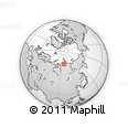 Outline Map of the Area around 73° 36' 29" N, 98° 40' 30" E, rectangular outline