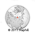 Outline Map of the Area around 73° 52' 43" N, 103° 46' 30" E, rectangular outline