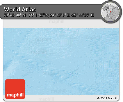 Physical 3D Map of the Area around 73° 52' 43" N, 24° 43' 30" E