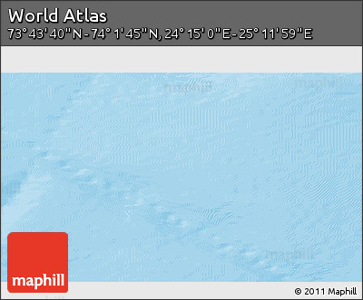 Physical 3D Map of the Area around 73° 52' 43" N, 24° 43' 30" E