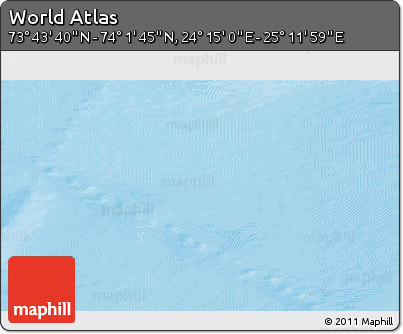 Physical 3D Map of the Area around 73° 52' 43" N, 24° 43' 30" E