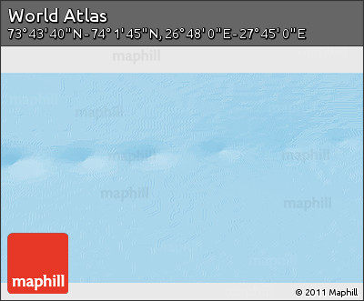 Physical 3D Map of the Area around 73° 52' 43" N, 27° 16' 29" E