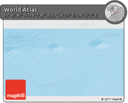 Physical 3D Map of the Area around 73° 52' 43" N, 28° 7' 30" E