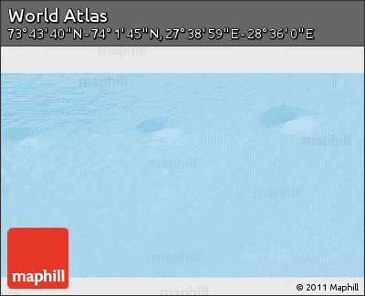 Physical 3D Map of the Area around 73° 52' 43" N, 28° 7' 30" E