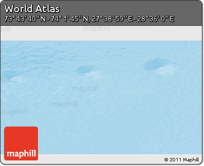Physical 3D Map of the Area around 73° 52' 43" N, 28° 7' 30" E