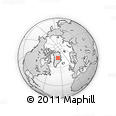 Outline Map of the Area around 73° 52' 43" N, 37° 19' 30" W, rectangular outline