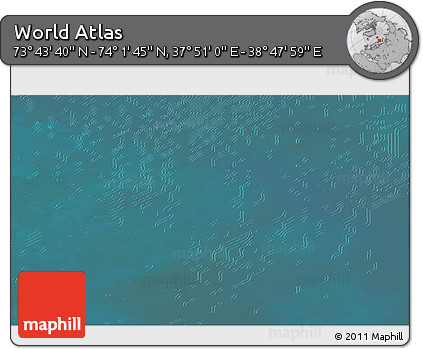 Satellite 3D Map of the Area around 73° 52' 43" N, 38° 19' 30" E
