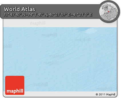Physical 3D Map of the Area around 73° 52' 43" N, 40° 52' 30" E