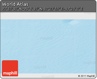 Physical 3D Map of the Area around 73° 52' 43" N, 40° 52' 30" E