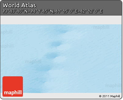 Physical 3D Map of the Area around 73° 52' 43" N, 41° 43' 30" E