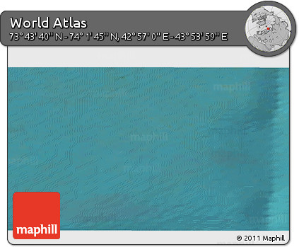 Satellite 3D Map of the Area around 73° 52' 43" N, 43° 25' 29" E