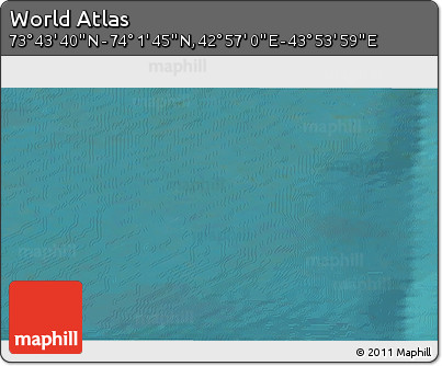Satellite 3D Map of the Area around 73° 52' 43" N, 43° 25' 29" E