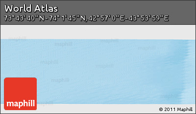 Physical Panoramic Map of the Area around 73° 52' 43" N, 43° 25' 29" E