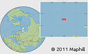 Savanna Style Location Map of the area around 73° 52' 43" N, 45° 58' 30" E