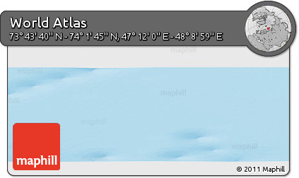 Physical Panoramic Map of the Area around 73° 52' 43" N, 47° 40' 29" E