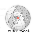 Outline Map of the Area around 73° 52' 43" N, 53° 28' 30" W, rectangular outline