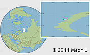 Savanna Style Location Map of the area around 73° 52' 43" N, 54° 28' 30" E