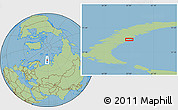 Savanna Style Location Map of the area around 73° 52' 43" N, 57° 52' 30" E