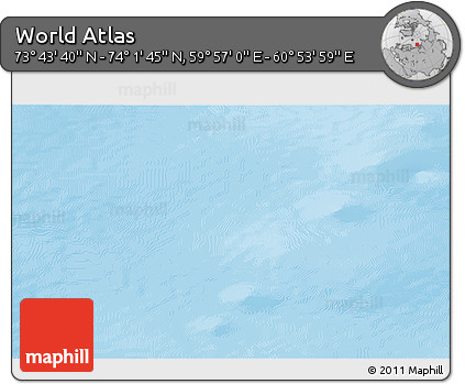 Physical 3D Map of the Area around 73° 52' 43" N, 60° 25' 29" E