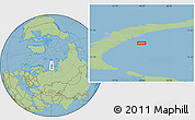 Savanna Style Location Map of the area around 73° 52' 43" N, 60° 25' 29" E