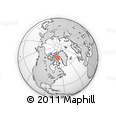 Outline Map of the Area around 73° 52' 43" N, 69° 37' 30" W, rectangular outline