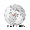 Outline Map of the Area around 73° 52' 43" N, 73° 1' 30" W, rectangular outline