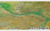 Satellite 3D Map of the area around 73° 52' 43" N, 86° 46' 30" E