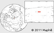 Blank Location Map of the area around 73° 52' 43" N, 93° 34' 29" E
