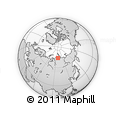 Outline Map of the Area around 73° 52' 43" N, 97° 49' 29" E, rectangular outline