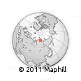 Outline Map of the Area around 74° 8' 51" N, 108° 1' 30" E, rectangular outline