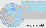 Gray Location Map of the area around 74° 8' 51" N, 115° 40' 30" E