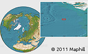Satellite Location Map of the area around 74° 8' 51" N, 11° 7' 30" E