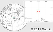Blank Location Map of the area around 74° 8' 51" N, 157° 19' 29" E