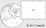 Blank Location Map of the area around 74° 8' 51" N, 178° 34' 29" E