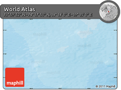 Political Map of the Area around 74° 8' 51" N, 18° 46' 29" E