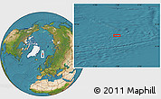 Satellite Location Map of the area around 74° 8' 51" N, 1° 46' 29" E