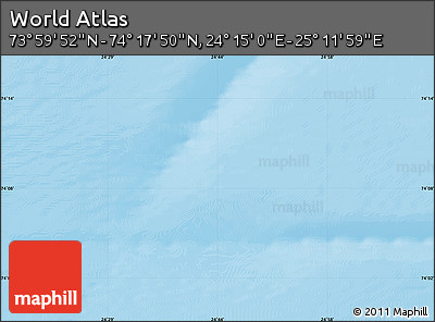 Physical Map of the Area around 74° 8' 51" N, 24° 43' 30" E