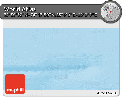 Physical 3D Map of the Area around 74° 8' 51" N, 25° 34' 30" E
