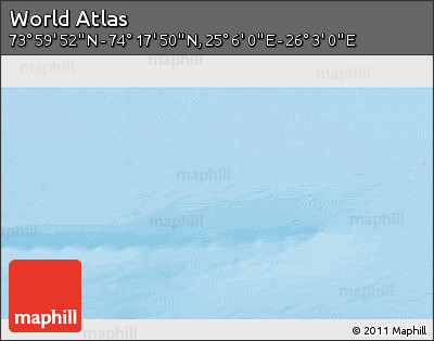 Physical 3D Map of the Area around 74° 8' 51" N, 25° 34' 30" E