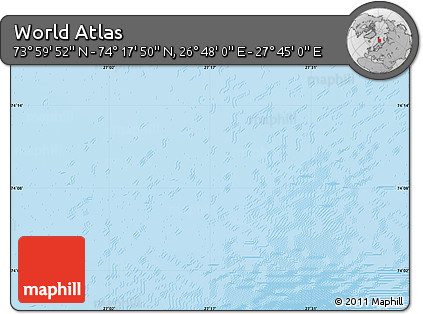 Physical Map of the Area around 74° 8' 51" N, 27° 16' 29" E